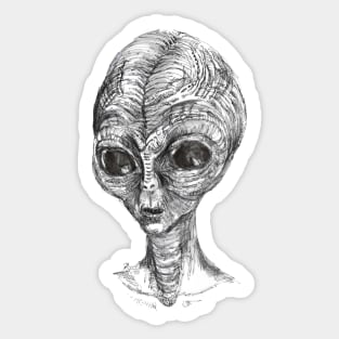 Alien Head. Sticker